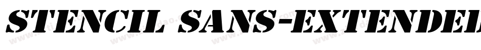 Stencil Sans-Extended Normal字体转换